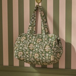 Sac week-end matelassé en tissu indien