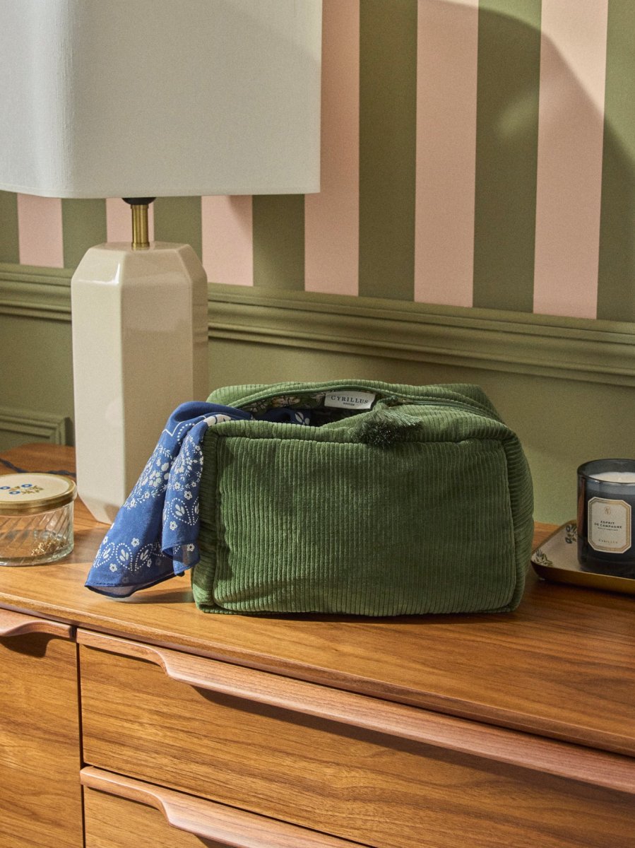 Trousse de toilette en velours côtelé – Image 9