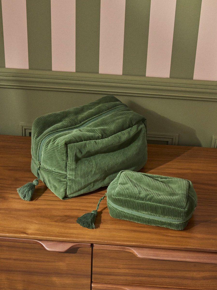 Trousse de toilette en velours côtelé – Image 2