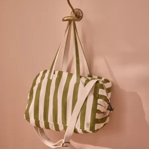 Sac week-end en toile rayée