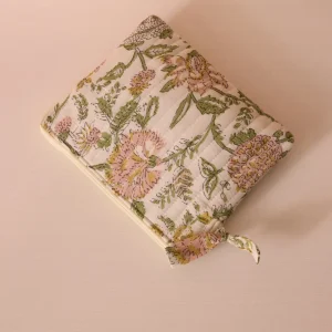 Petite trousse imprimé fleuri indien