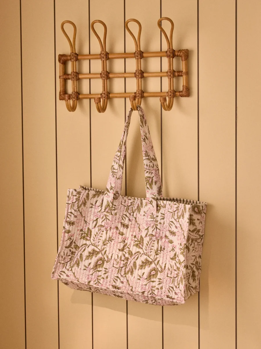 Sac cabas matelassé imprimé indien – Image 2