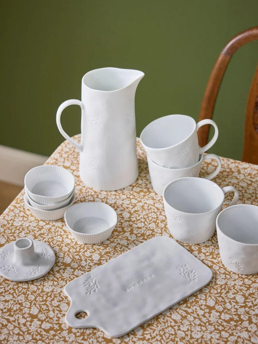 Bougeoir feuillage en céramique – Image 4