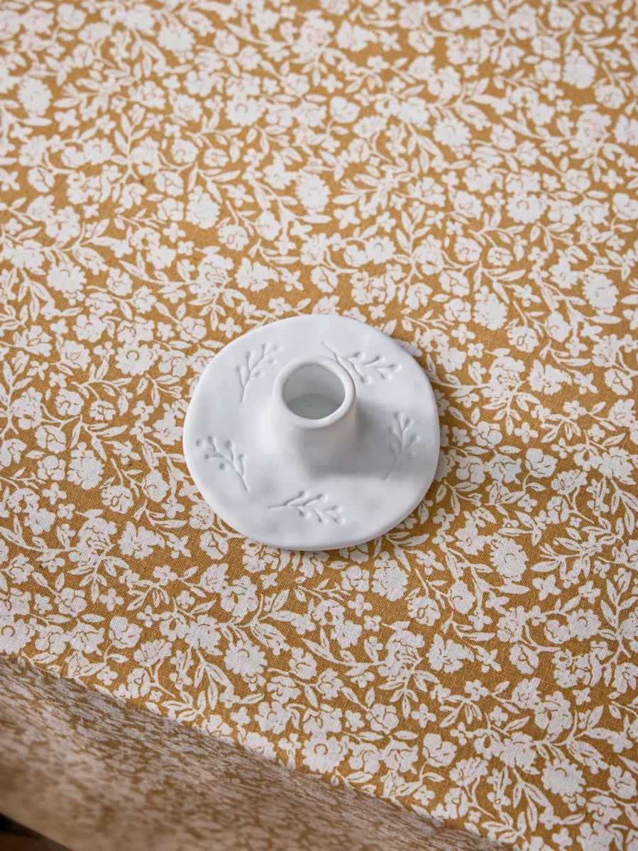 Bougeoir feuillage en céramique – Image 2