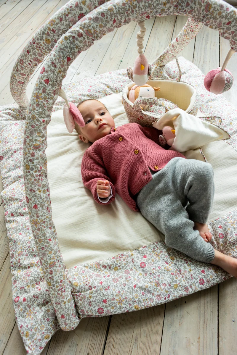 Tapis d'éveil tissu Liberty et gaze de coton – Image 8