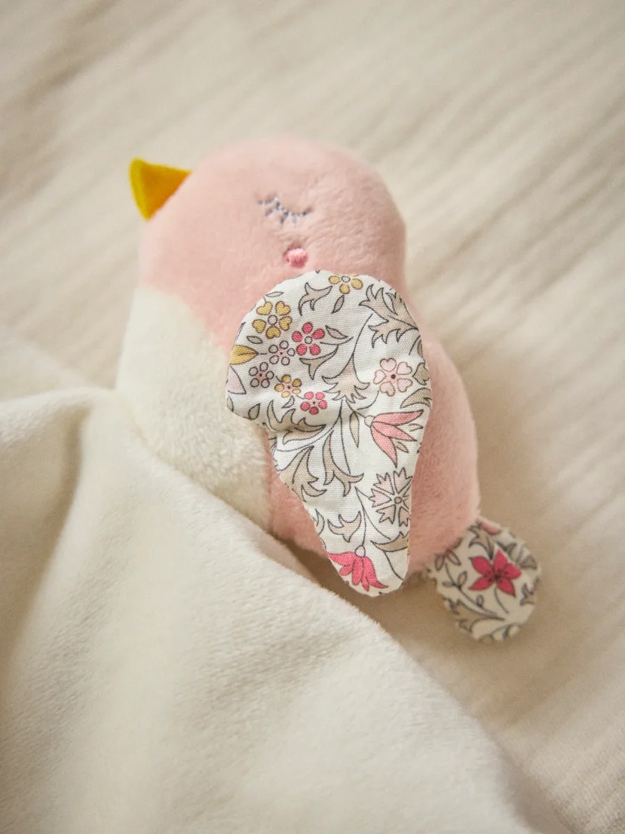 Doudou oiseau en tissu Liberty – Image 4