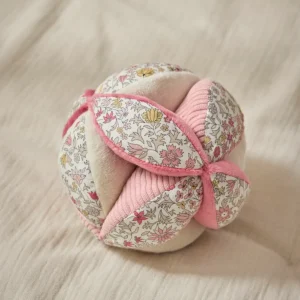 Balle d'éveil en velours et tissu Liberty