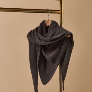 Écharpe triangle unie adulte