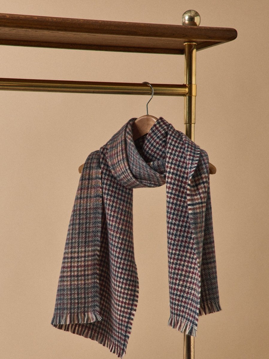 Écharpe étole double face carreaux adulte – Image 2