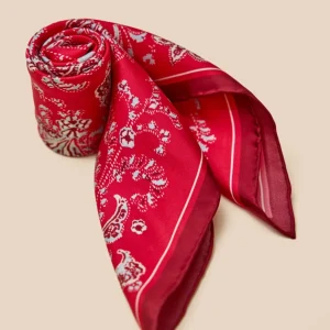 Foulard soie femme motif Paisley