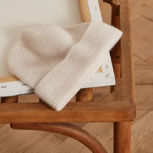 Bonnet maille côtelée adulte - collection cachemire