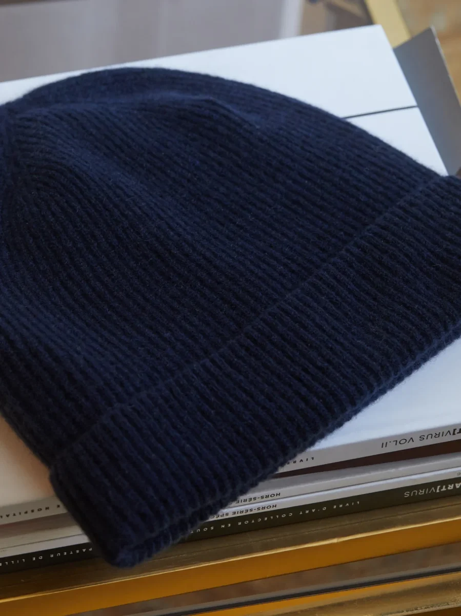 Bonnet maille côtelée adulte - collection cachemire – Image 4