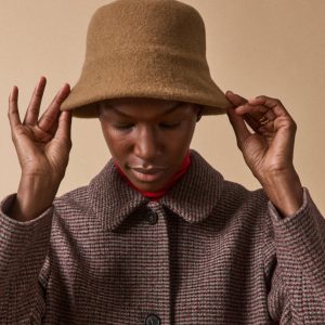 Chapeau cloche en laine femme
