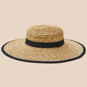 Chapeau de paille capeline femme