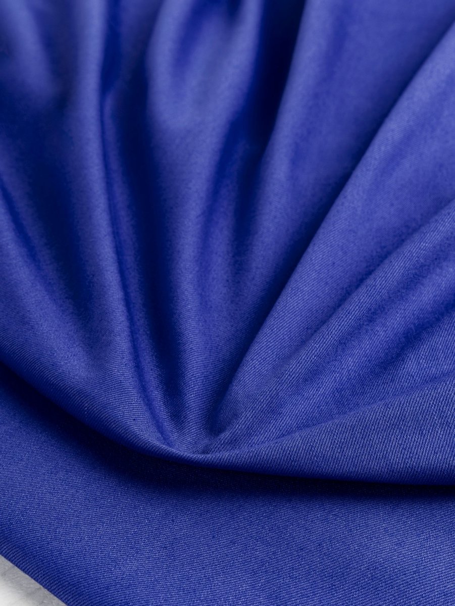 10oz Organic Cotton Stretch Bull Denim - Cobalt - Swatch – Image 4