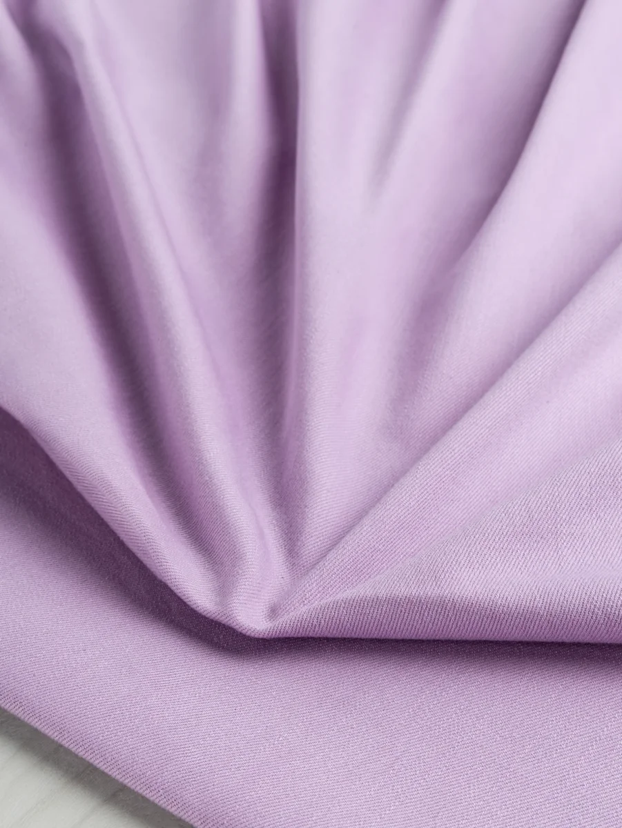 10oz Organic Cotton Stretch Bull Denim - Lavender - Swatch – Image 4