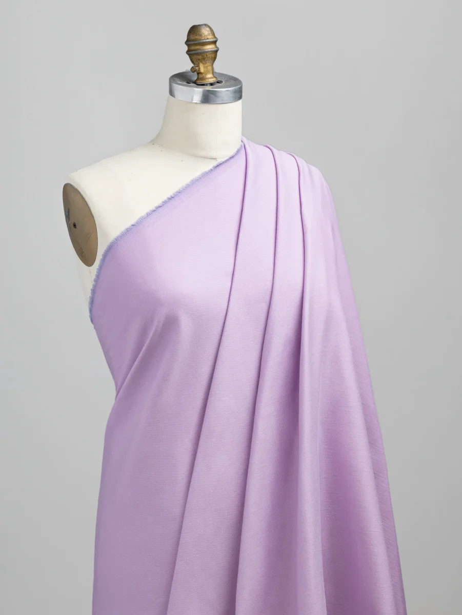 10oz Organic Cotton Stretch Bull Denim - Lavender - Swatch