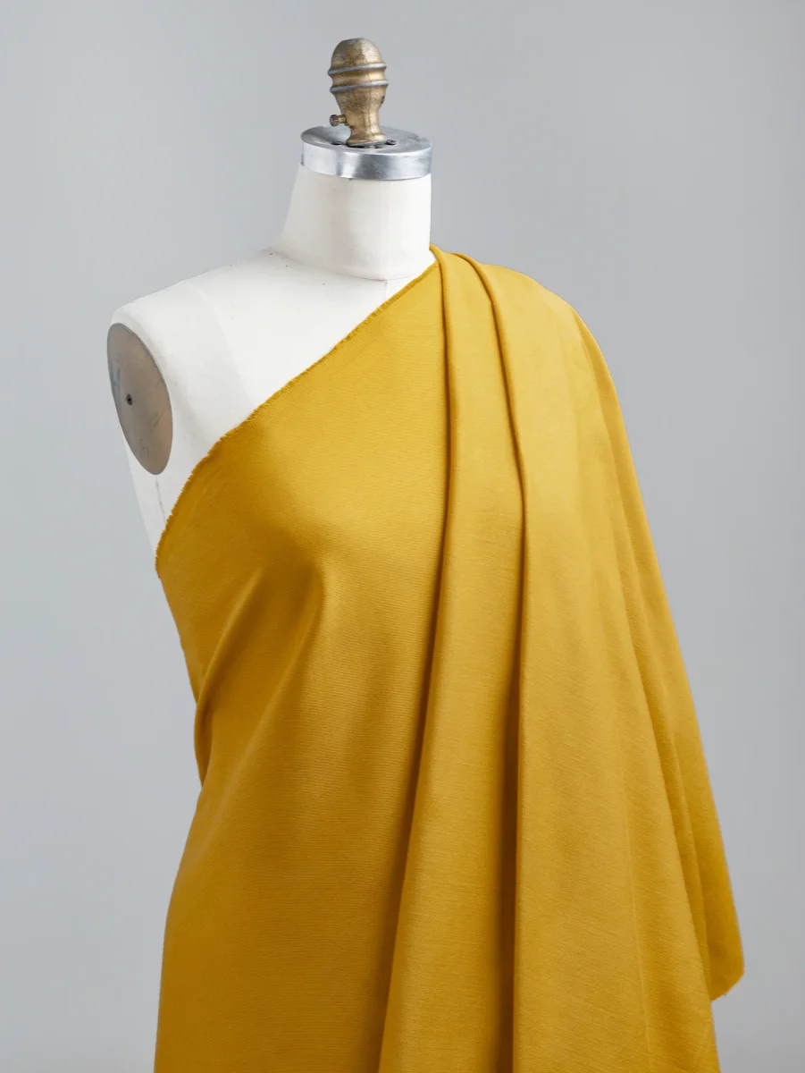 10oz Organic Cotton Stretch Bull Denim - Marigold - Swatch