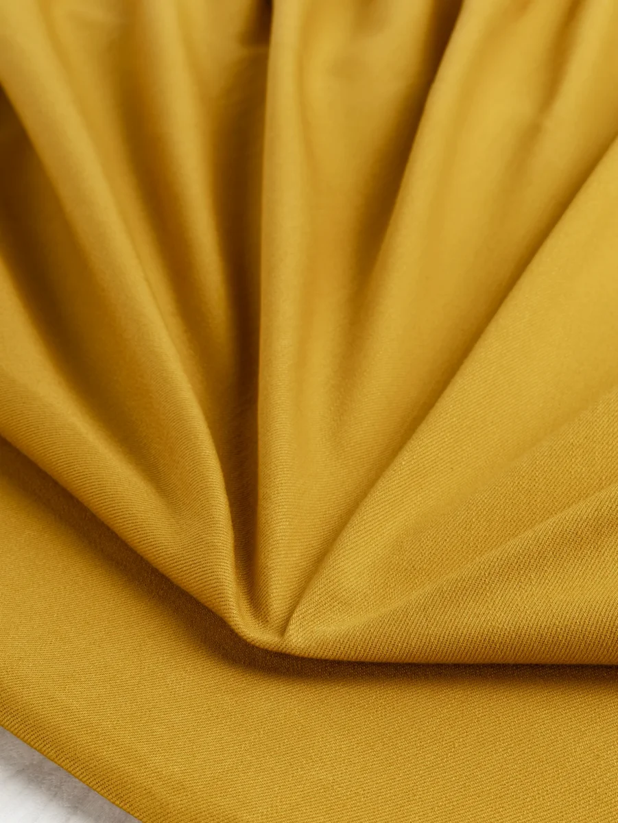 10oz Organic Cotton Stretch Bull Denim - Marigold – Image 5