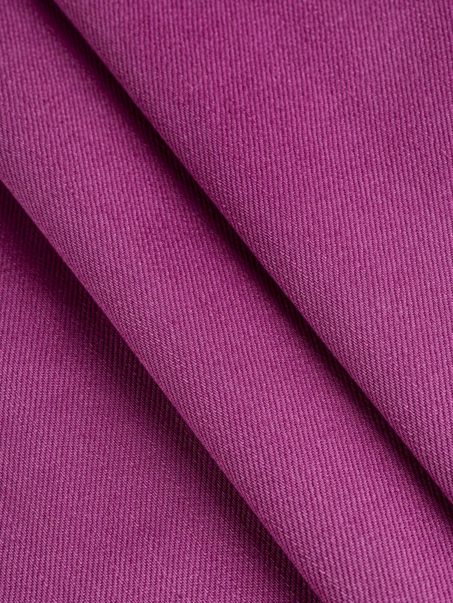 10oz Organic Cotton Stretch Bull Denim - Raspberry