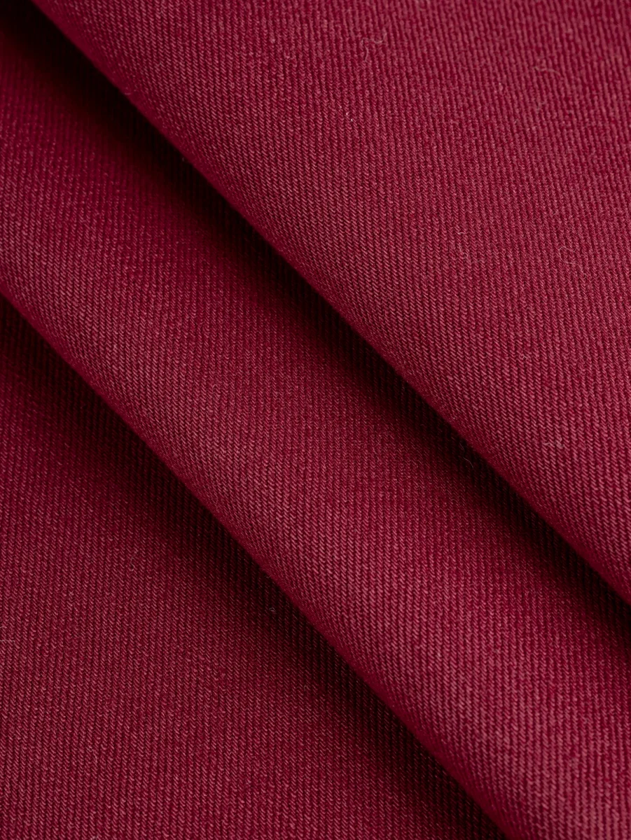 10oz Organic Cotton Stretch Bull Denim - Rhubarb – Image 2