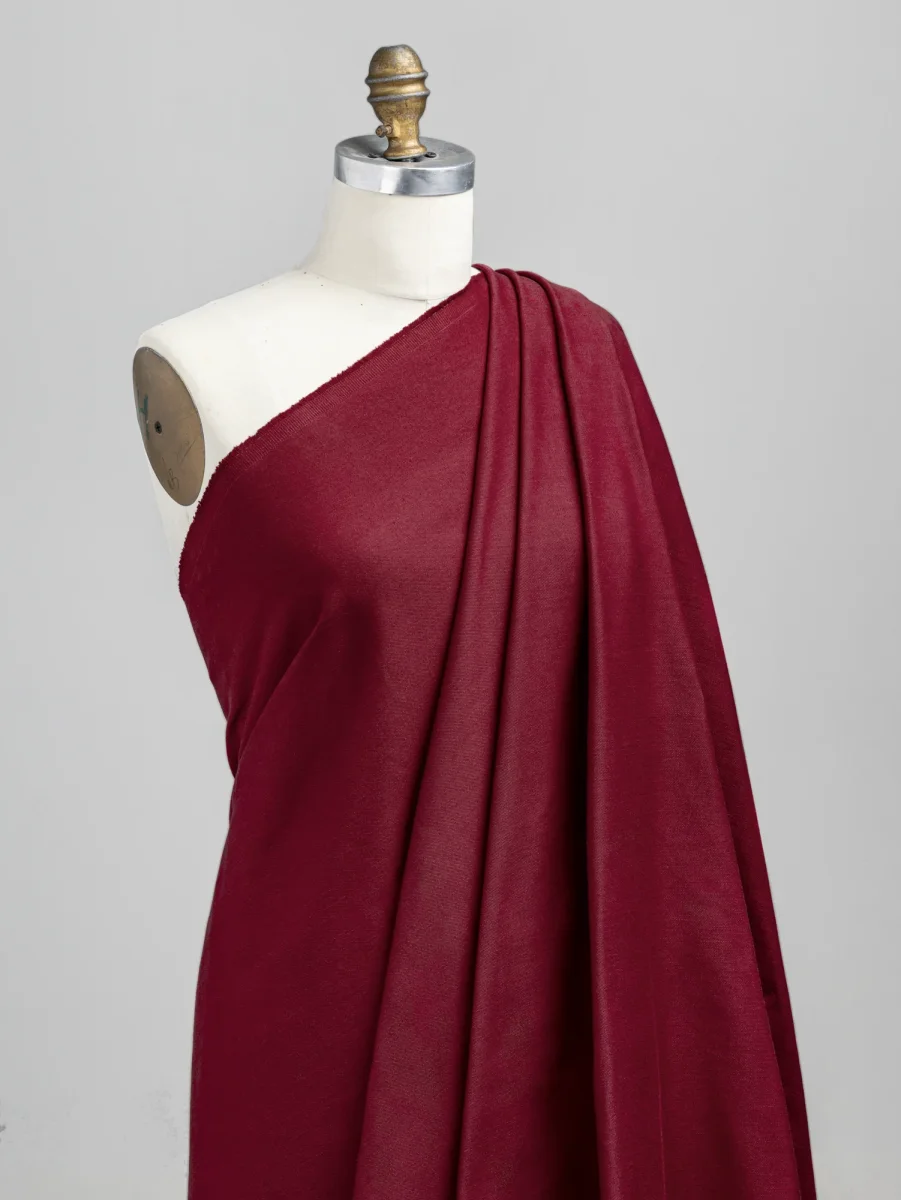 10oz Organic Cotton Stretch Bull Denim - Rhubarb – Image 3