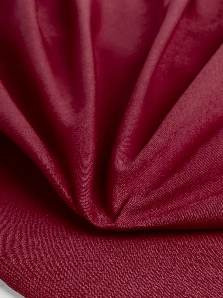 10oz Organic Cotton Stretch Bull Denim - Rhubarb – Image 4