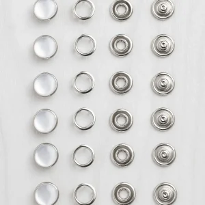 11.5mm (1⁄2″) Pearl Snaps - 6 Pack