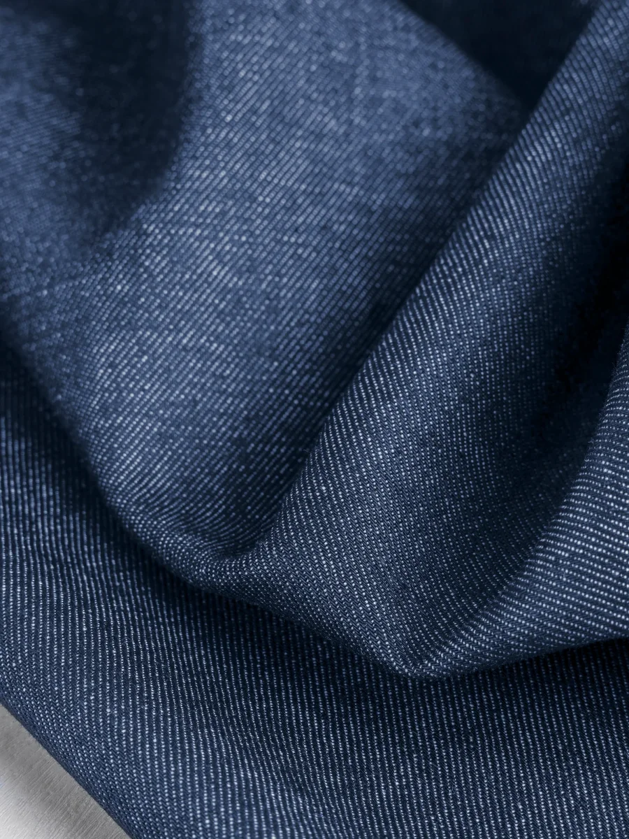 12oz Non Stretch Eco Denim - Mid Blue - Swatch – Image 3