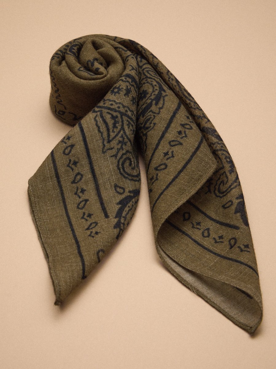 Bandana imprimé en laine unisexe – Image 2