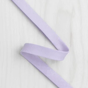 Double-Fold Cotton Poplin Bias Tape - 13 mm (1/2") wide - Lavender