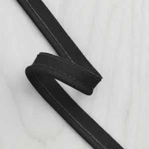 3mm (1⁄8″) Cotton Cord Piping Tape - Black