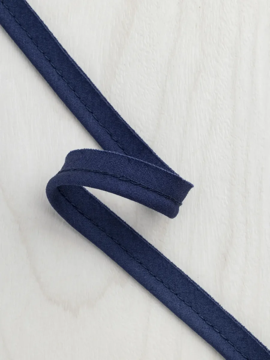 3mm (1⁄8″) Cotton Cord Piping Tape - Navy