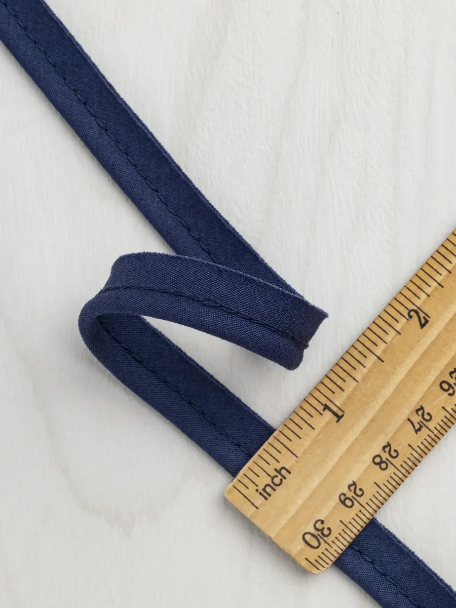 3mm (1⁄8″) Cotton Cord Piping Tape - Navy – Image 3