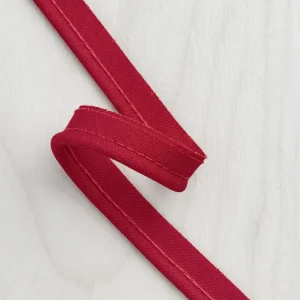 3mm (1⁄8″) Cotton Cord Piping Tape - Red