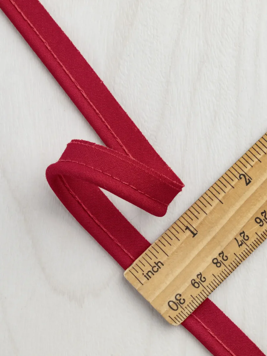 3mm (1⁄8″) Cotton Cord Piping Tape - Red – Image 3