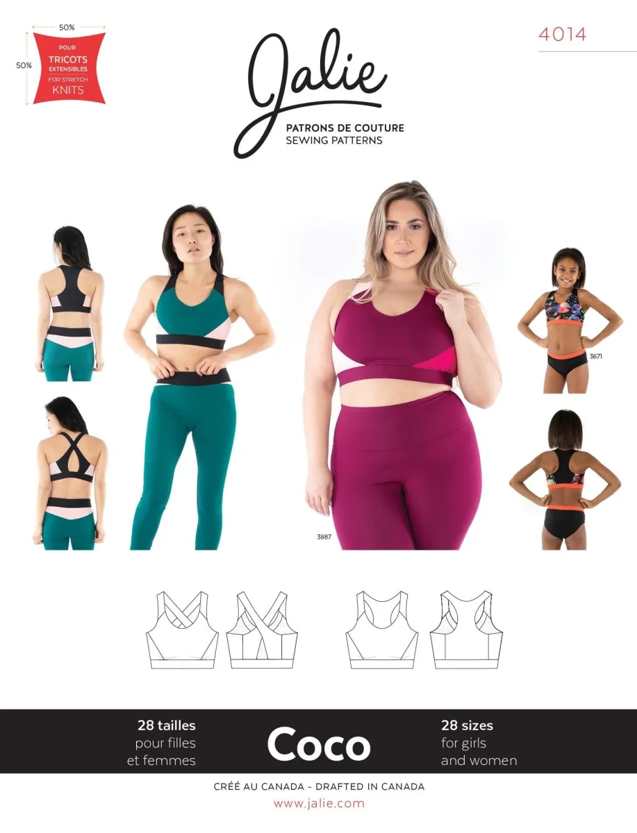 Jalie Sewing Pattern - Coco Sports Bra – Image 7
