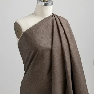 5 oz Recycled Cotton Denim Shirting - Brown - Swatch