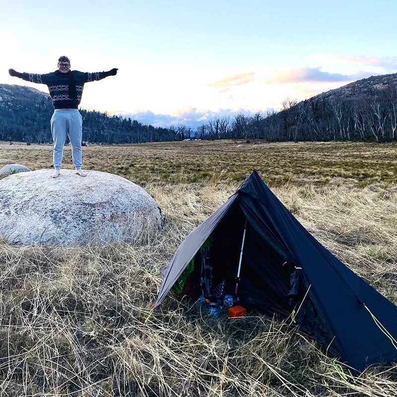 Tente 1 place 20D silicone noire trois saisons légère – Image 4