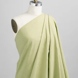 Tumbled Non Stretch Cotton - Green Tea - Swatch