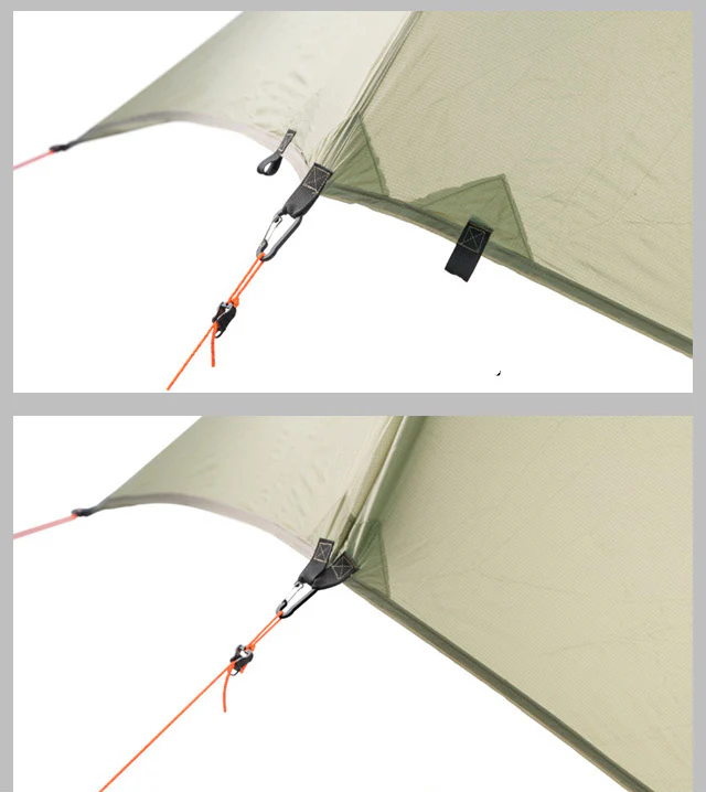 Tarp nylon 1 place imperméable - bâtons, 4 saisons – Image 5