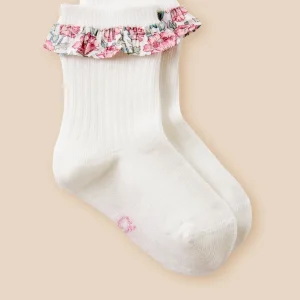 Chaussettes avec volant en tissu Liberty Bébé