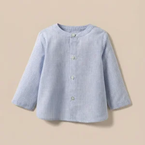 Chemise rayée en lin et coton Bébé