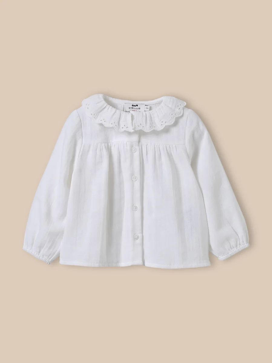 Blouse bébé en gaze de coton