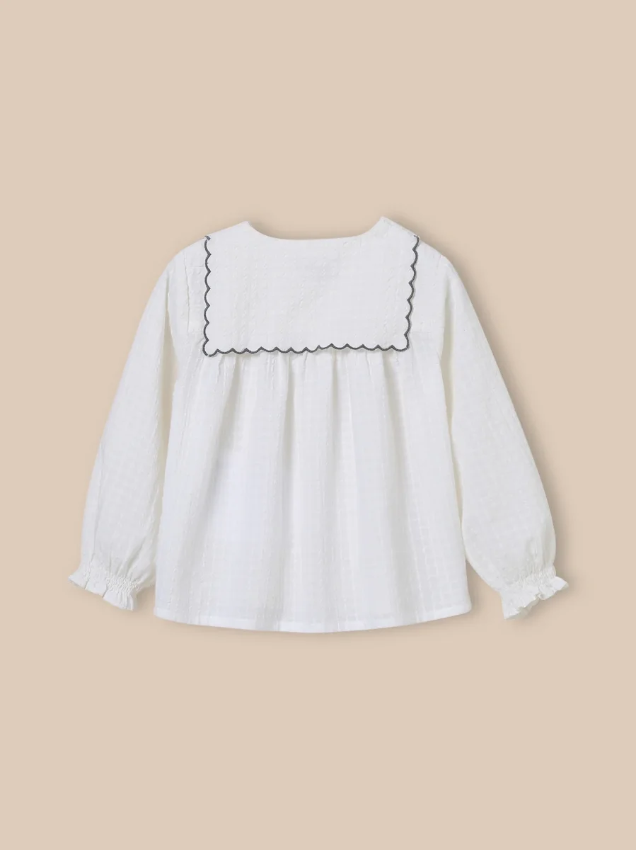 Blouse col brodé bébé – Image 3