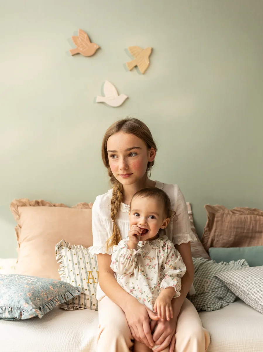 Guimpe en tissu Liberty Bébé – Image 5