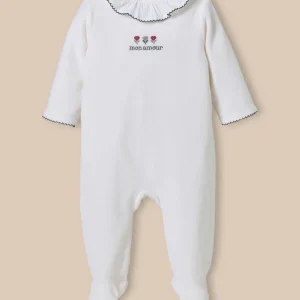 Dors-bien en velours brodé Bébé