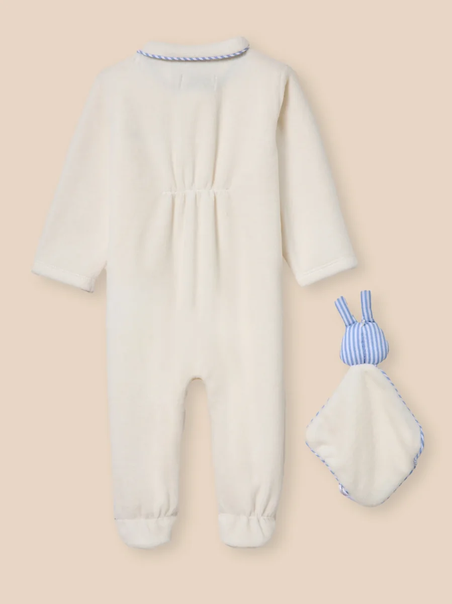 Dors-bien Bébé en velours et son doudou – Image 3