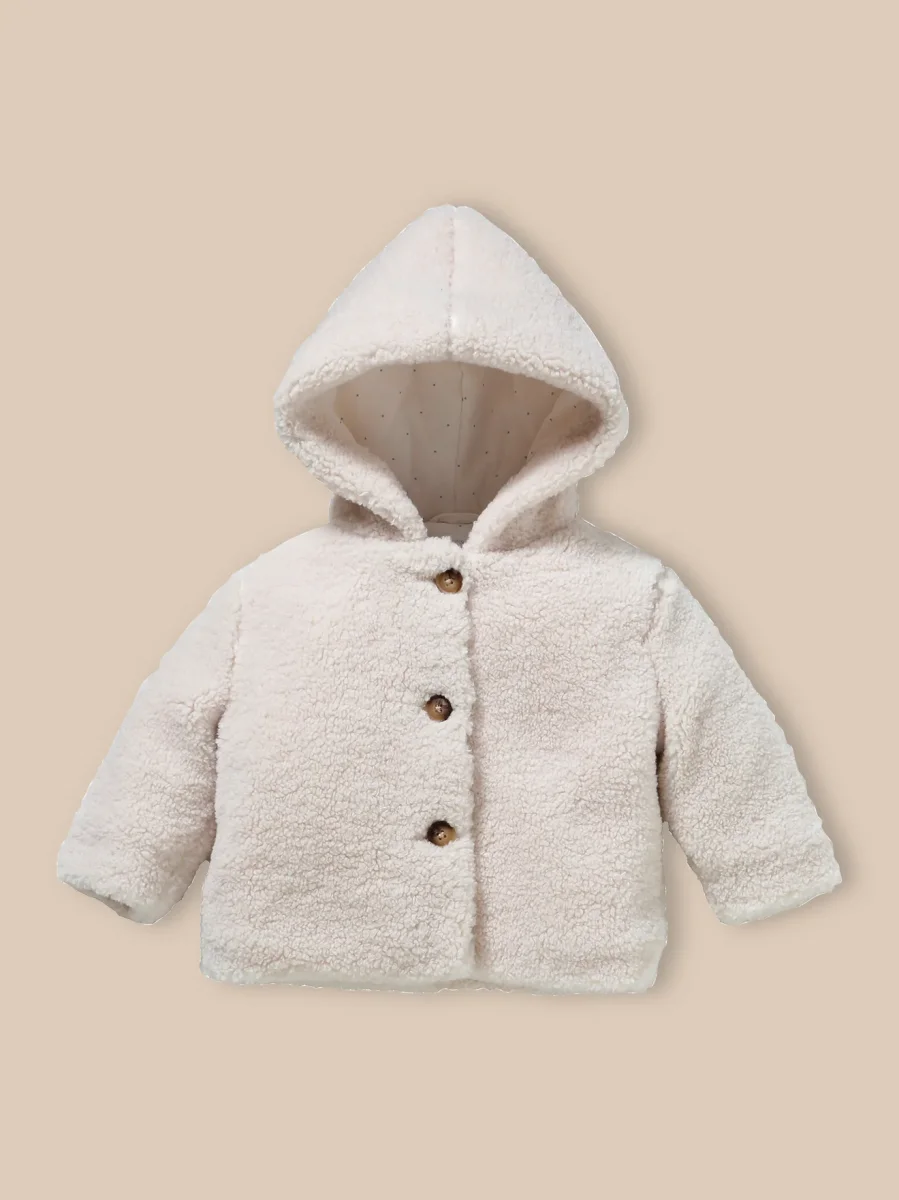 Veste burnous en sherpa Bébé