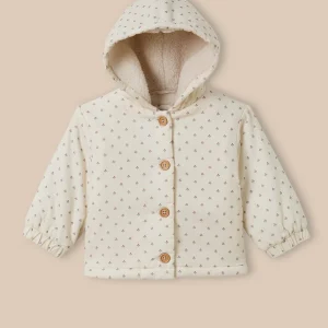 Veste en velours doublée sherpa Bébé